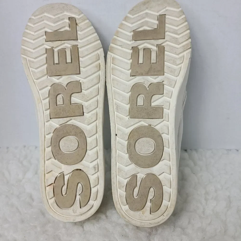 Sorel Campsneak Womens Size 8.5 Slip on Shoes White Leather